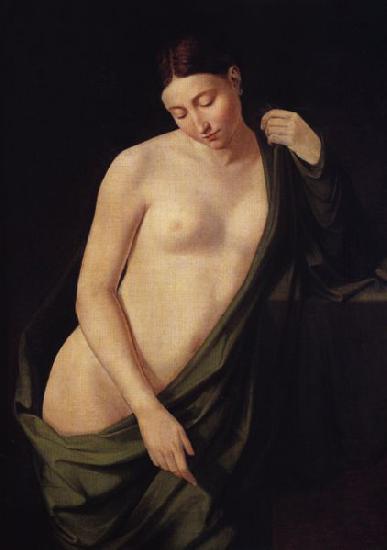 Wojciech Stattler Nude study of a woman. oil painting image